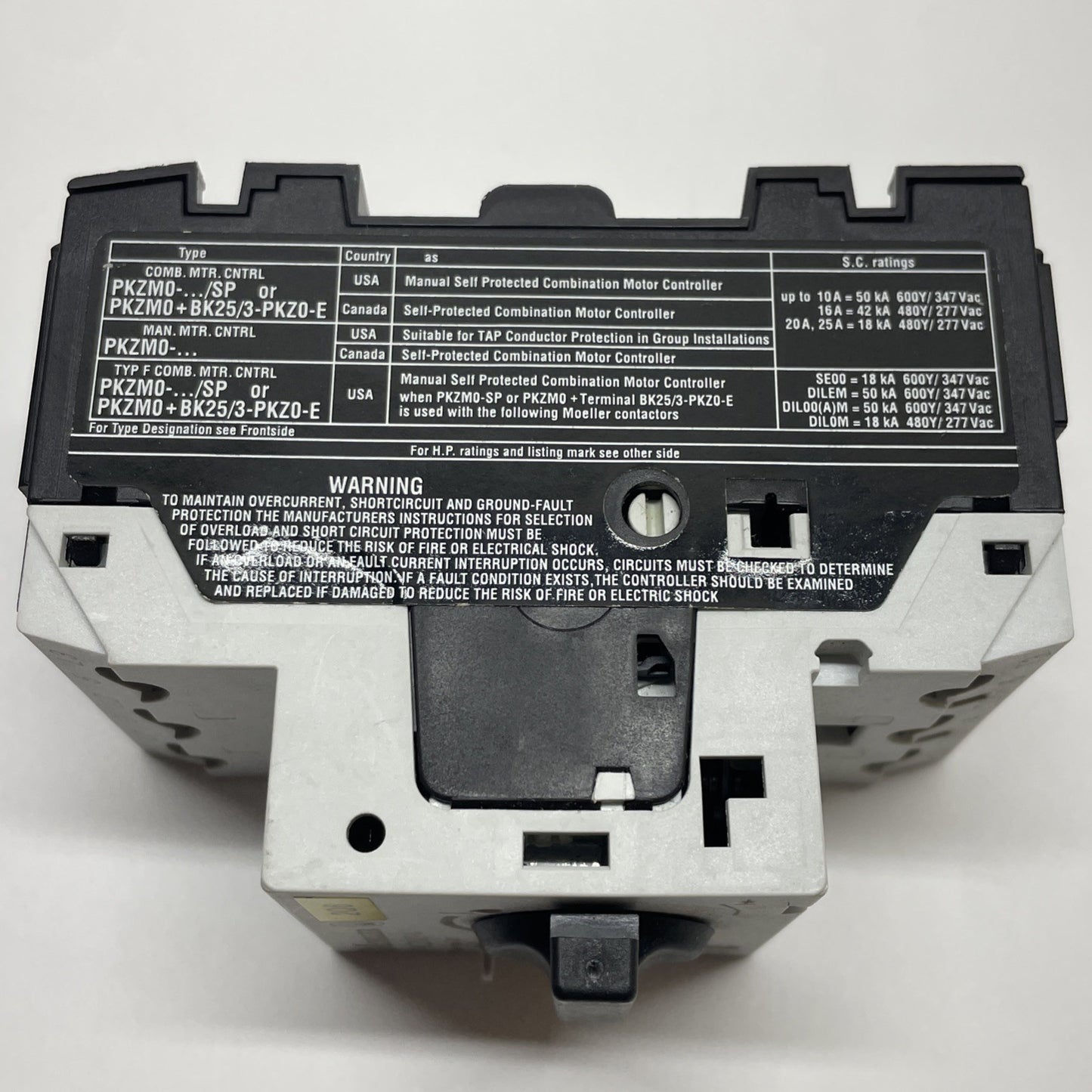 Moeller PKZM0-4 (Ser. 3) Motor Protective Circuit Breaker 3-Pole 2.5-4A