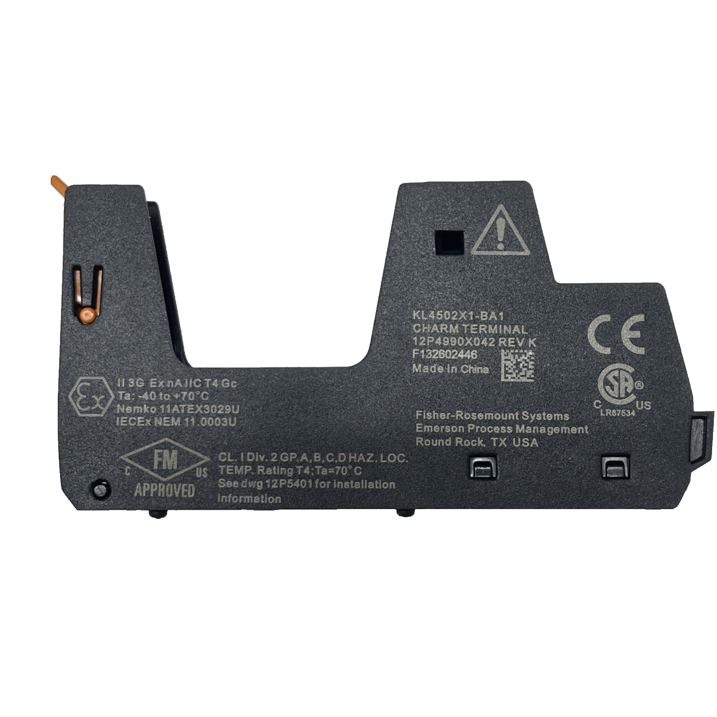 Emerson DeltaV Standard CHARM Terminal Block KL4502X1-BA1 / 12P4990 SE4501