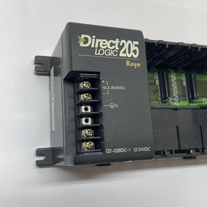 KOYO D2-04BDC1-1 DirectLOGIC DL205 PLC I/O Base 4-Slot 12-24VDC