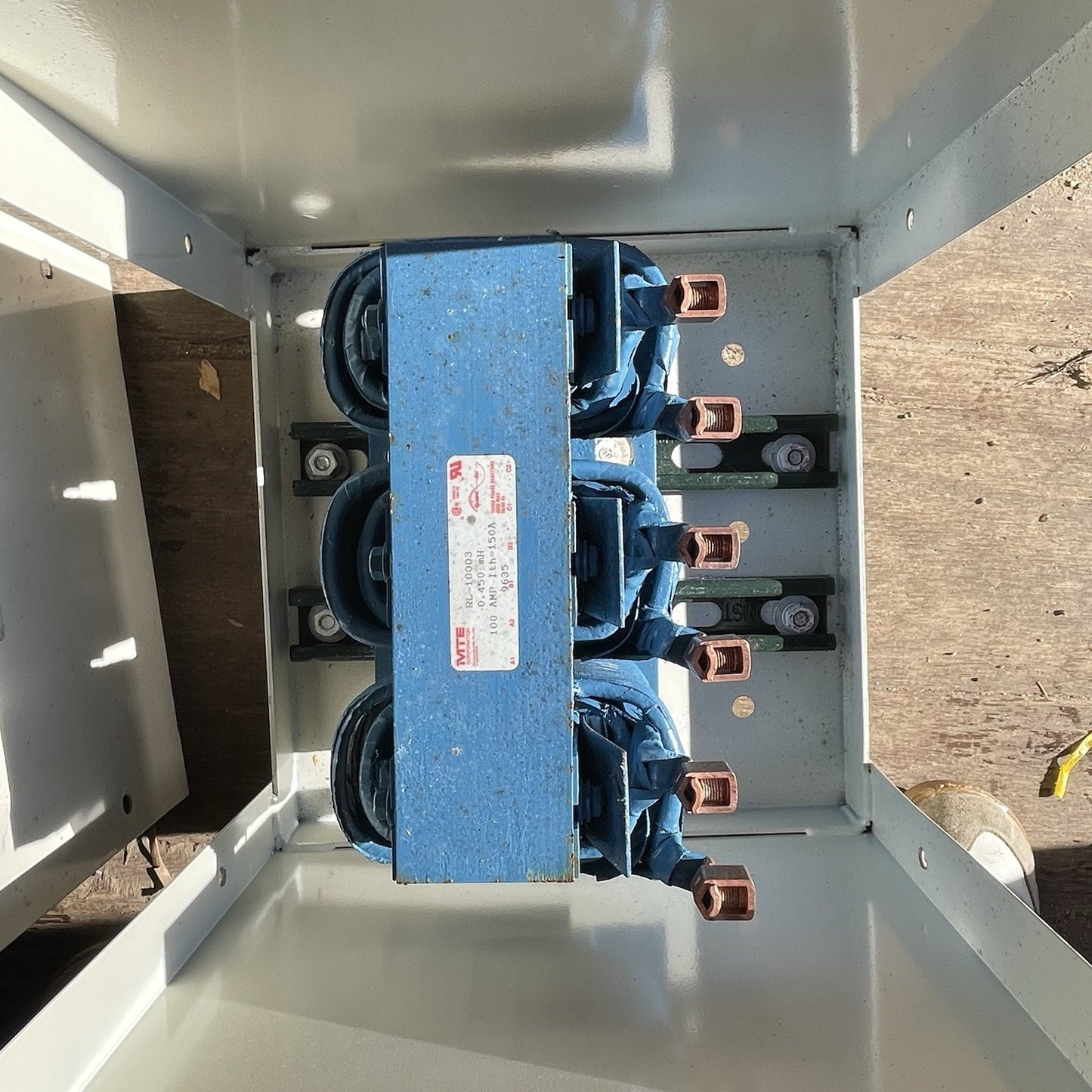 MTE RL-10013 Line Reactor 100A 0.45mH 3 Phase 480/600V NEMA 1 Enclosure RL-10003
