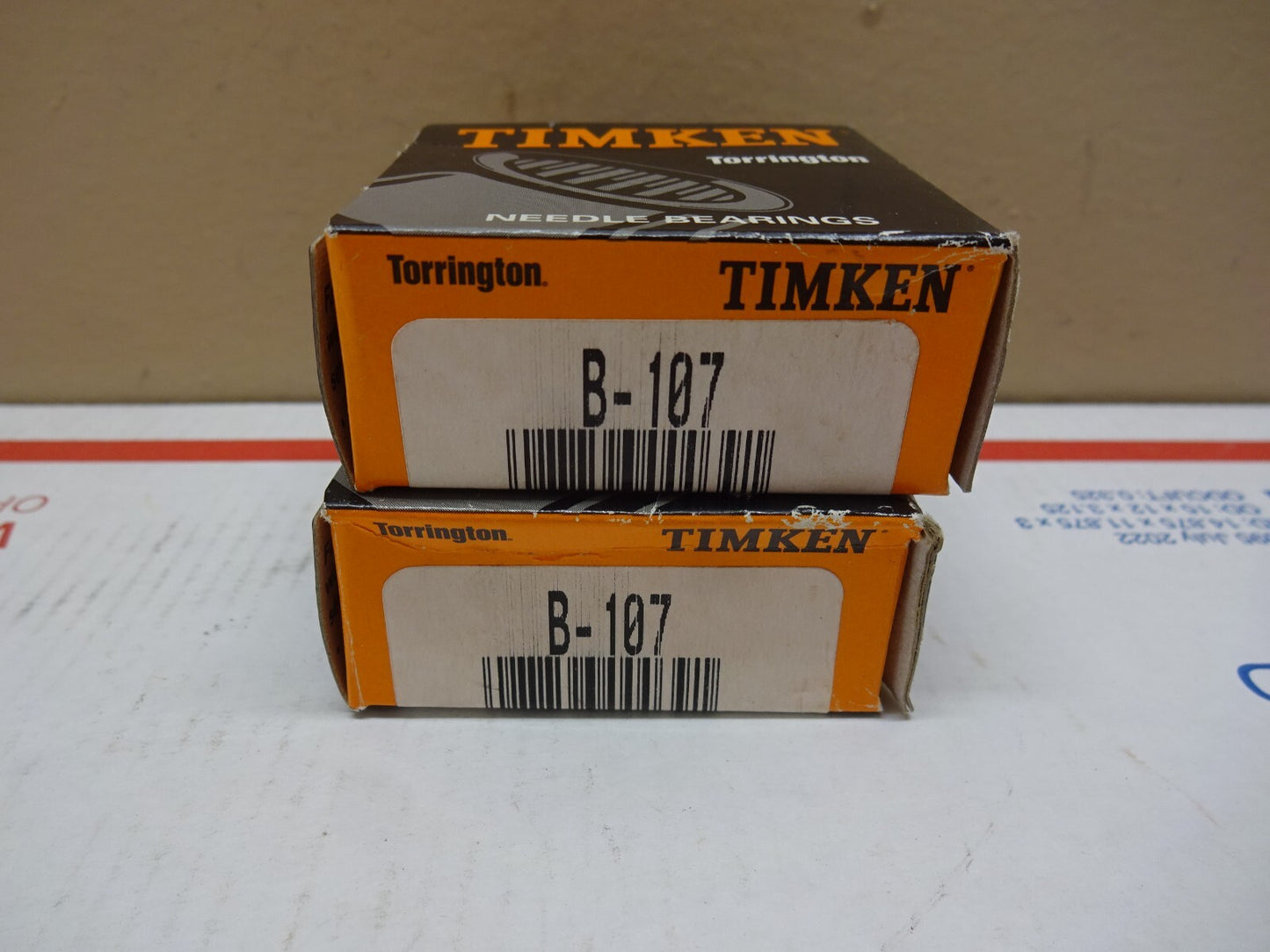 TIMKEN TORRINGTON B-107 NEEDLE BEARINGS / LOT OF 2 / NEW