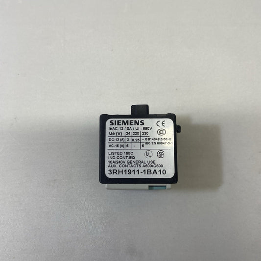 Siemens 3RH1911-1BA10 Auxiliary Contact Block