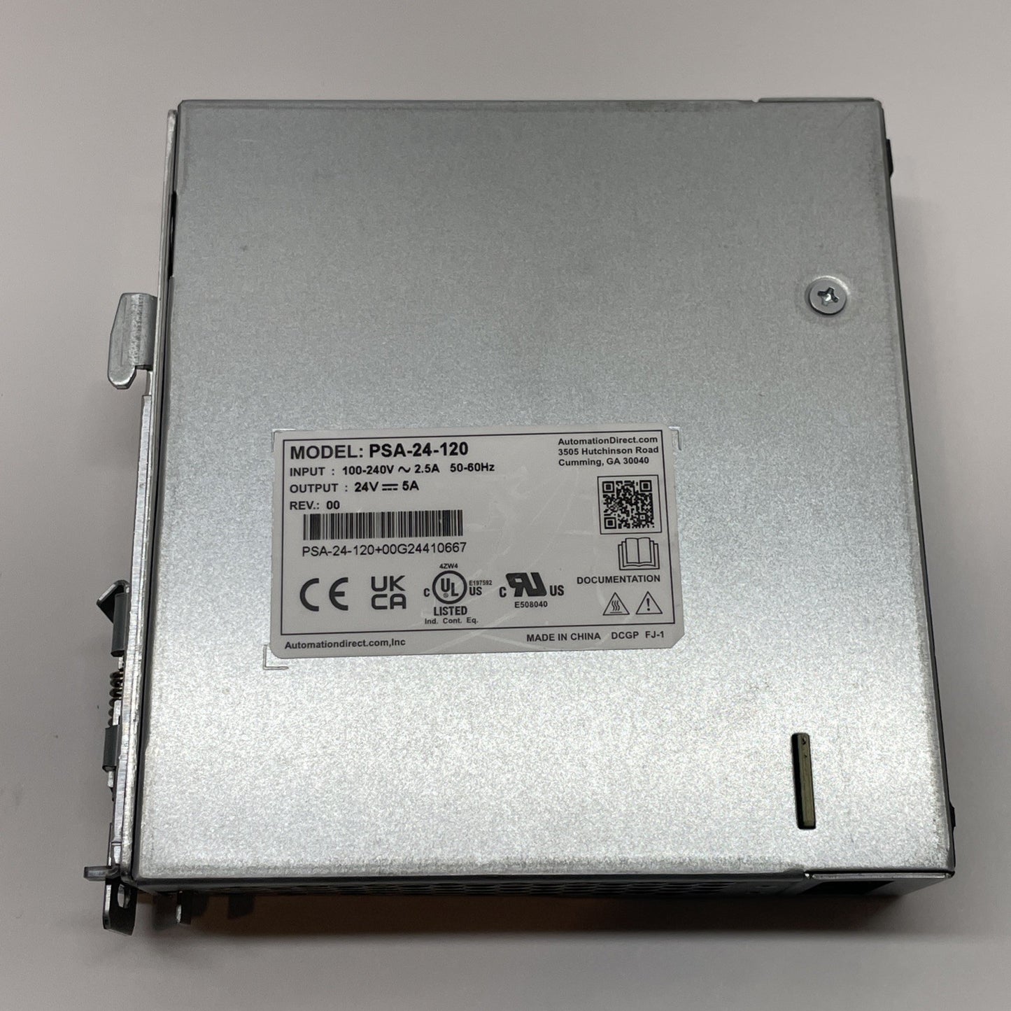 PSA-24-120 Power Supply 24V DC 5A 120W DIN Rail Switching Module