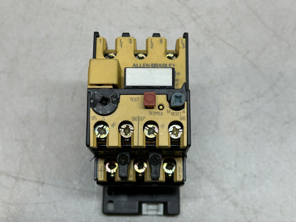 ALLEN BRADLEY 193-BSB 22 SER B OVERLOAD 1.5-2.3A RANGE W/ 193-BPM1 SER C ADAPTER