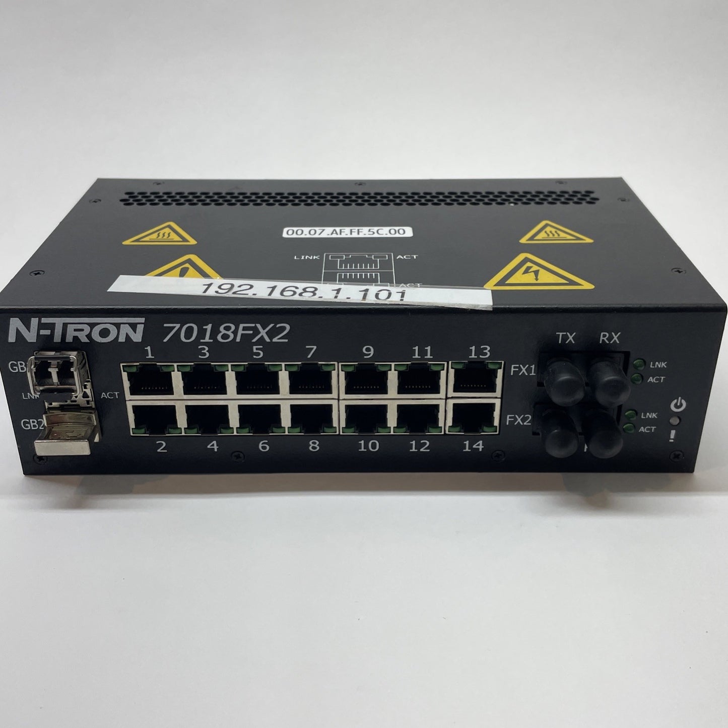Red Lion (N-Tron) 7018FX2-ST / 7018FX2ST Industrial Ethernet Switch 18-port