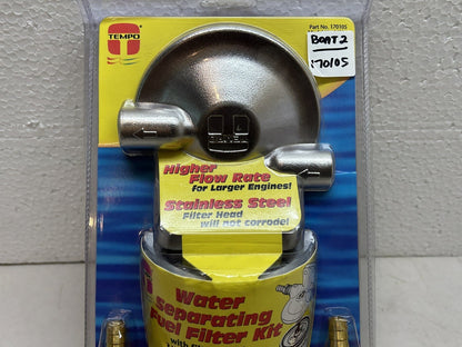 TEMPO 170105 / MF14 WATER SEPARATING FUEL FILTER KIT GAS RV MARINE / NEW