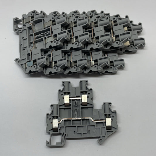 (LOT OF 6) NEW PHOENIX CONTACT UTTB 4 Double-Level Terminal Block 30A 800V 4 mm²