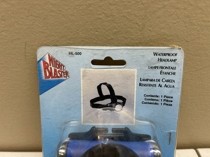 NIGHT BLASTER HL-500 HEADLAMP WATERPROOF TO 30' HIGH INTENSITY BULBS / NEW