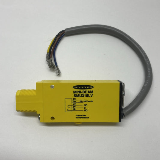 BANNER SMU315LV MINI-BEAM SENSOR / USED AS SAMPLE ONLY