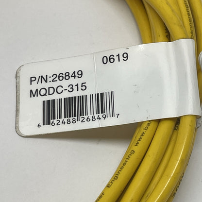 Banner 26849 MQDC-315 Single-Ended Cordset 5 m 3-Pin Straight Female
