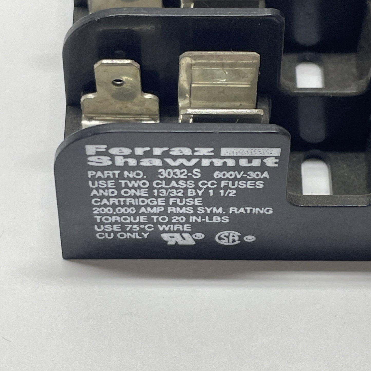 FERRAZ SHAWMUT 3032-S 30AMP FUSE HOLDER 600V