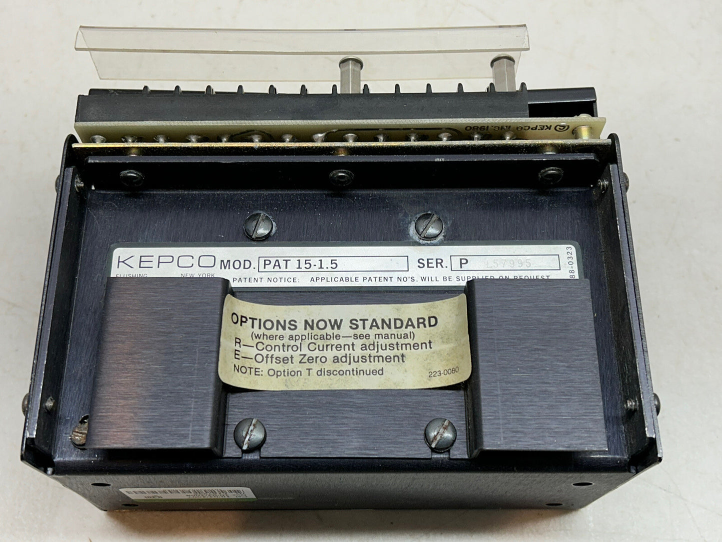 KEPCO PAT 15-1.5 P / PAT15-1.5P / POWER SUPPLY 115/230VAC 0-15VOLTS 0-1.5AMP
