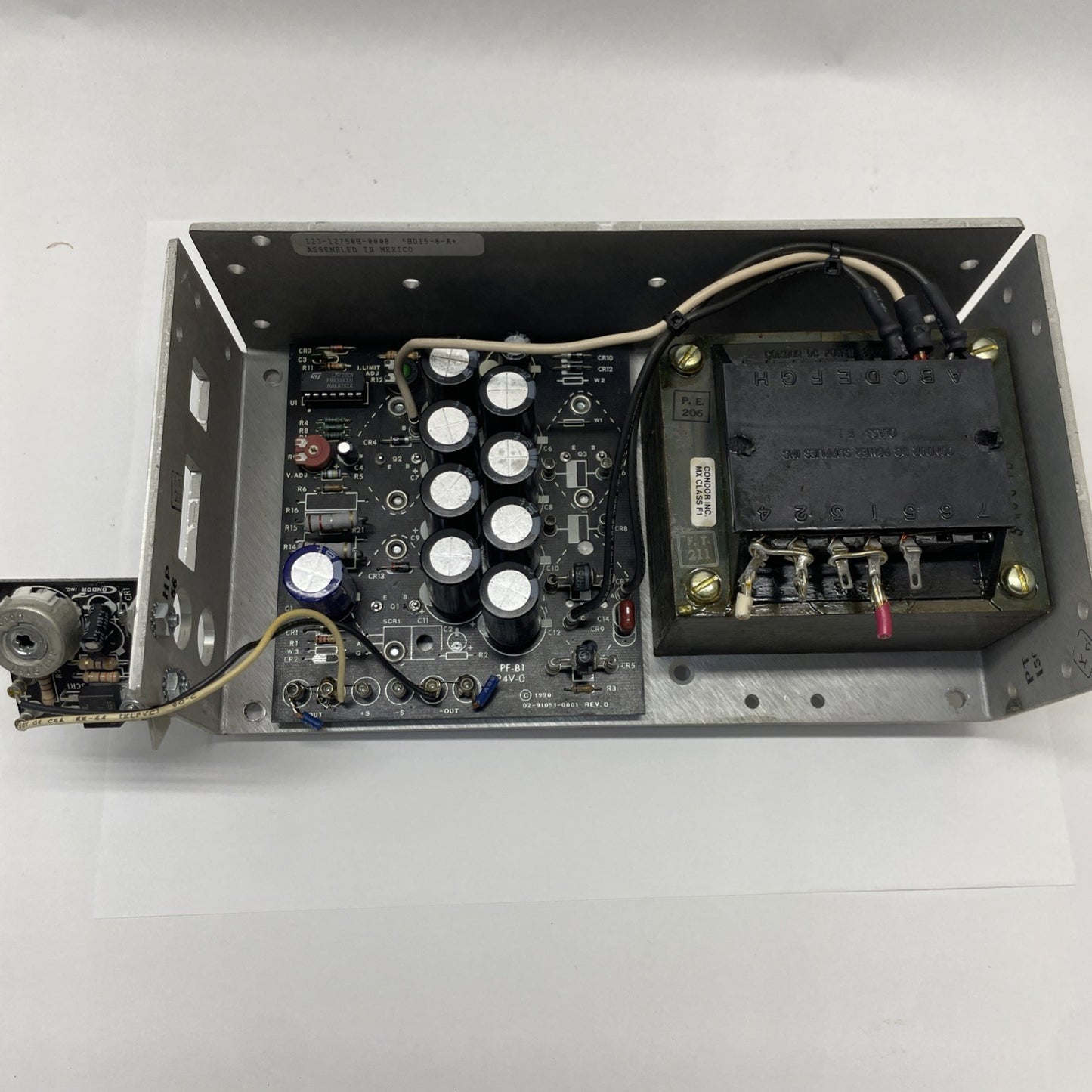 Condor HD15-6-A+ Power Supply Output 6A 15VDC, Input 100-240VAC