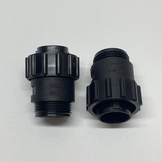 LOT OF 2 AMP 211400-1 Circular Plastic Connector Plug Assembly