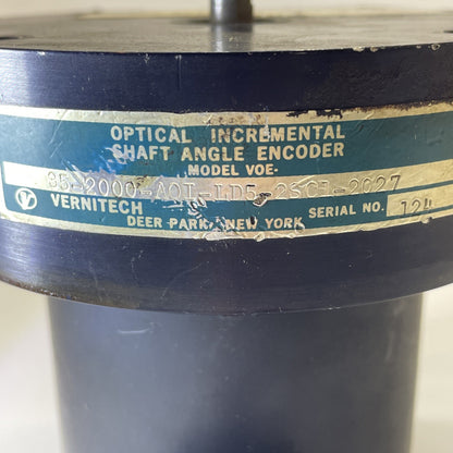 Vernitech 35-2000-AQI-LD5-2SC1-2027 Optical Incremental Shaft Angle Encoder