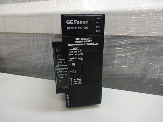 GE Fanuc IC693PWR330D High Capacity Power Supply Module 120/240 VAC 30W