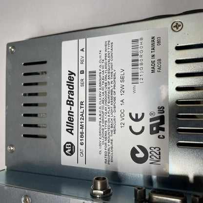 Allen-Bradley 6186-M12ALTR  VersaView Industrial Monitor Touchscreen Display