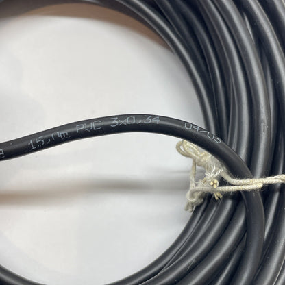 Phoenix 1696688 Sensor Actuator Cable, M12 3-Pin to Flying Leads, 49ft / 15m