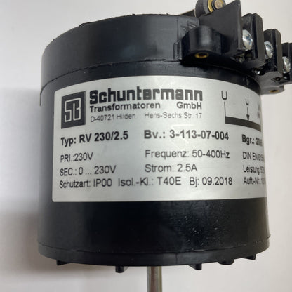 Schuntermann Transformatoren GmbH RV 230/2.5  3-133-07-004  G065