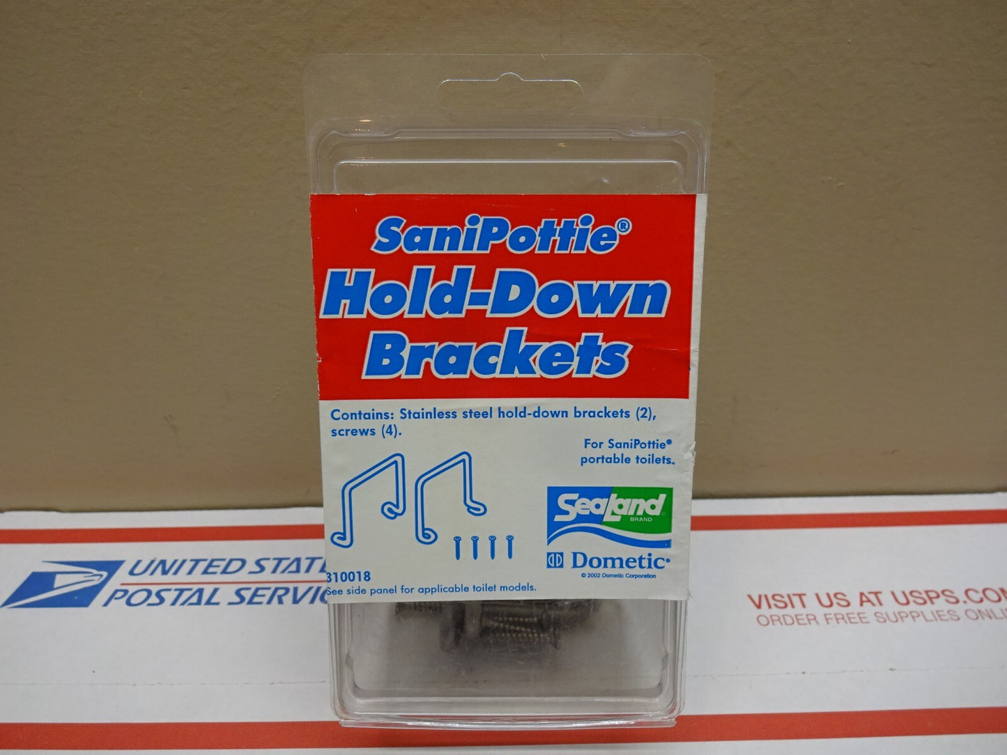 SEALAND DOMETIC 385310018 / SANIPOTTIE HOLD-DOWN BRACKETS 6586 195-6586 / NEW