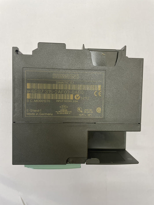 Siemens 6ES7 315-2AF03-0AB0 SIMATIC S7-300 CPU Module.                     3C-44
