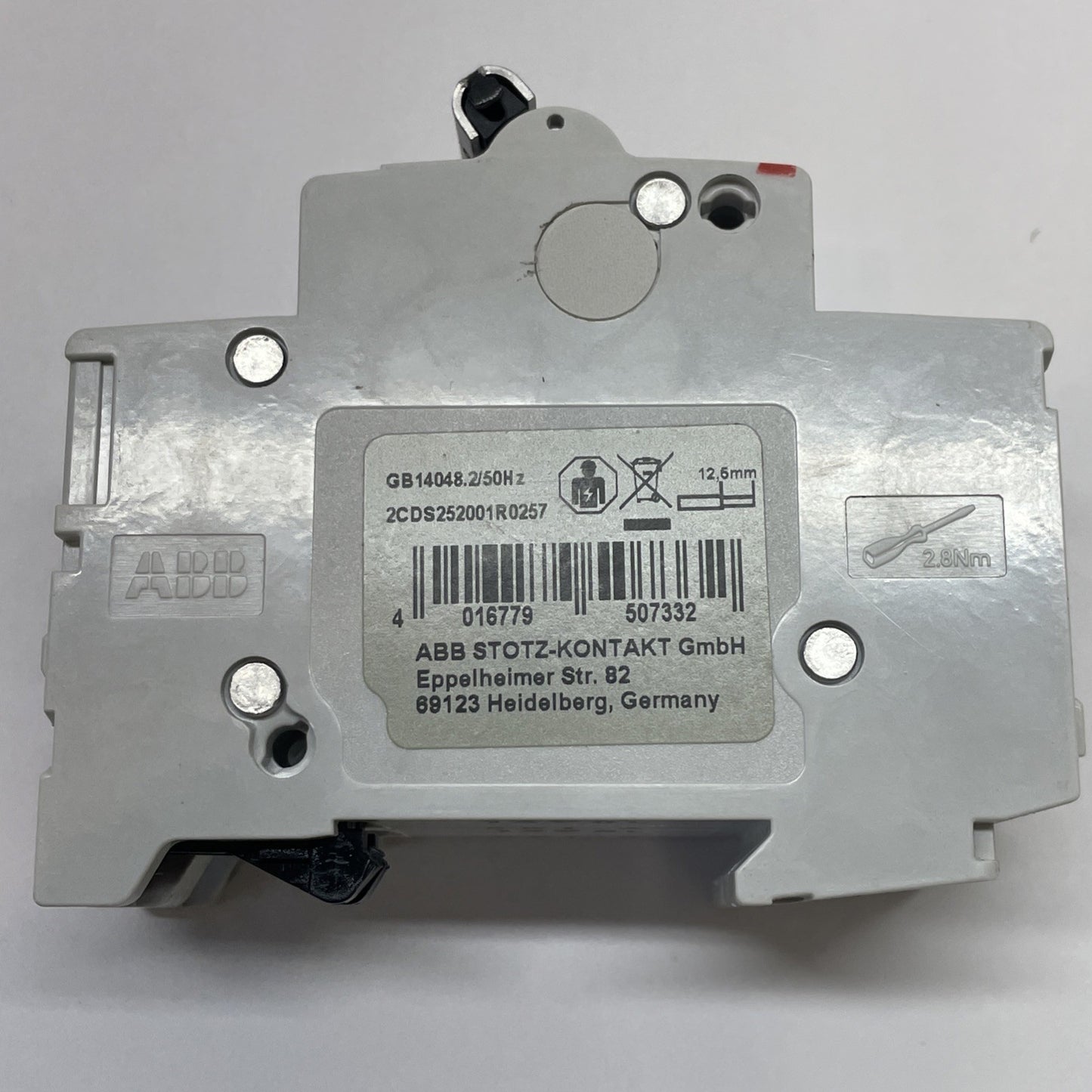 ABB BREAKER  S 202 K 1,6 A  6 AMP 277/480Vac 2 POLE S202K1,6A