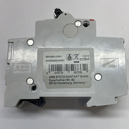 ABB BREAKER  S 202 K 1,6 A  6 AMP 277/480Vac 2 POLE S202K1,6A