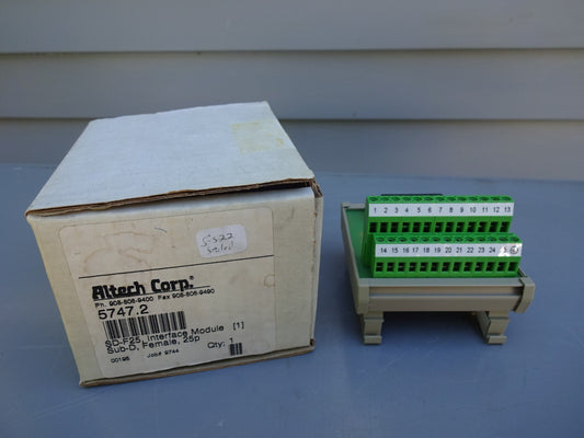 ALTECH 5747.2 / SD-F25 INTERFACE MODULE / 250VAC FEMALE 4A / NEW WITH BOX