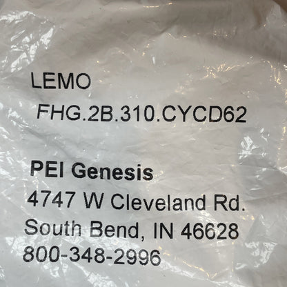 LEMO FHG.2B.310.CYCD62 10-Pos Right-Angle Male Crimp Circular Connector