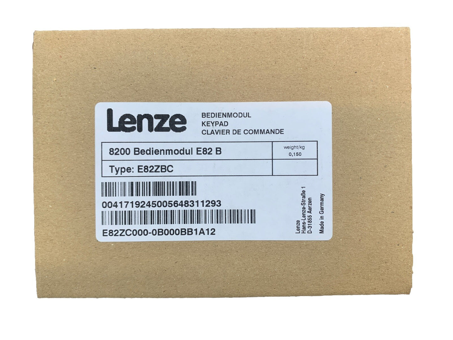 LENZE - E82ZBC PROGRAMMING KEYPAD 8200 BEDIENMODUL