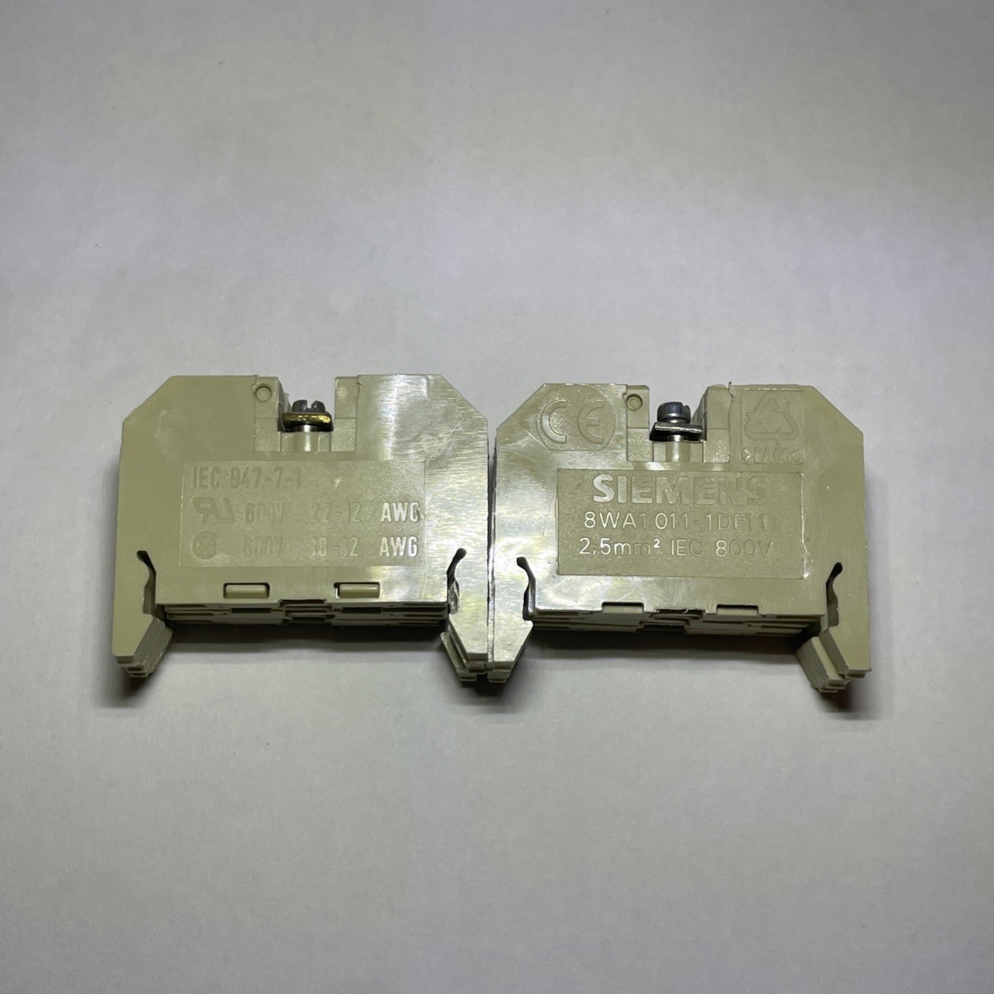 (LOT OF 6) Siemens 8WA1-011-1DF11 Terminal Blocks
