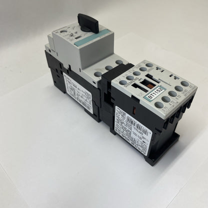 SIEMENS 3RV1021-1GA10 SIRIUS MANUAL MOTOR STARTER WITH 3RT1017-1AK61 CONTACTOR