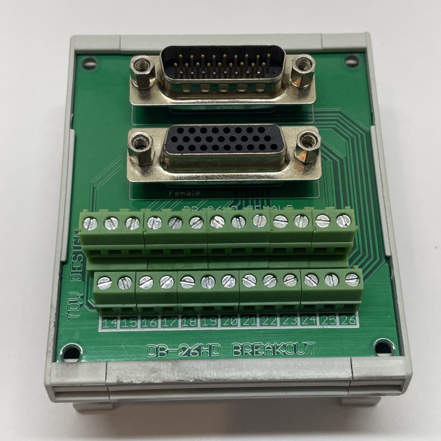 DB-26HD 26-Pin High Density Breakout Adapter Board HD-26 D-Sub