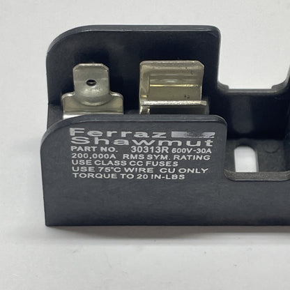 Lot of 2 Ferraz Shawmut 30313R Fuse Holders, 1P, 600V, 30A