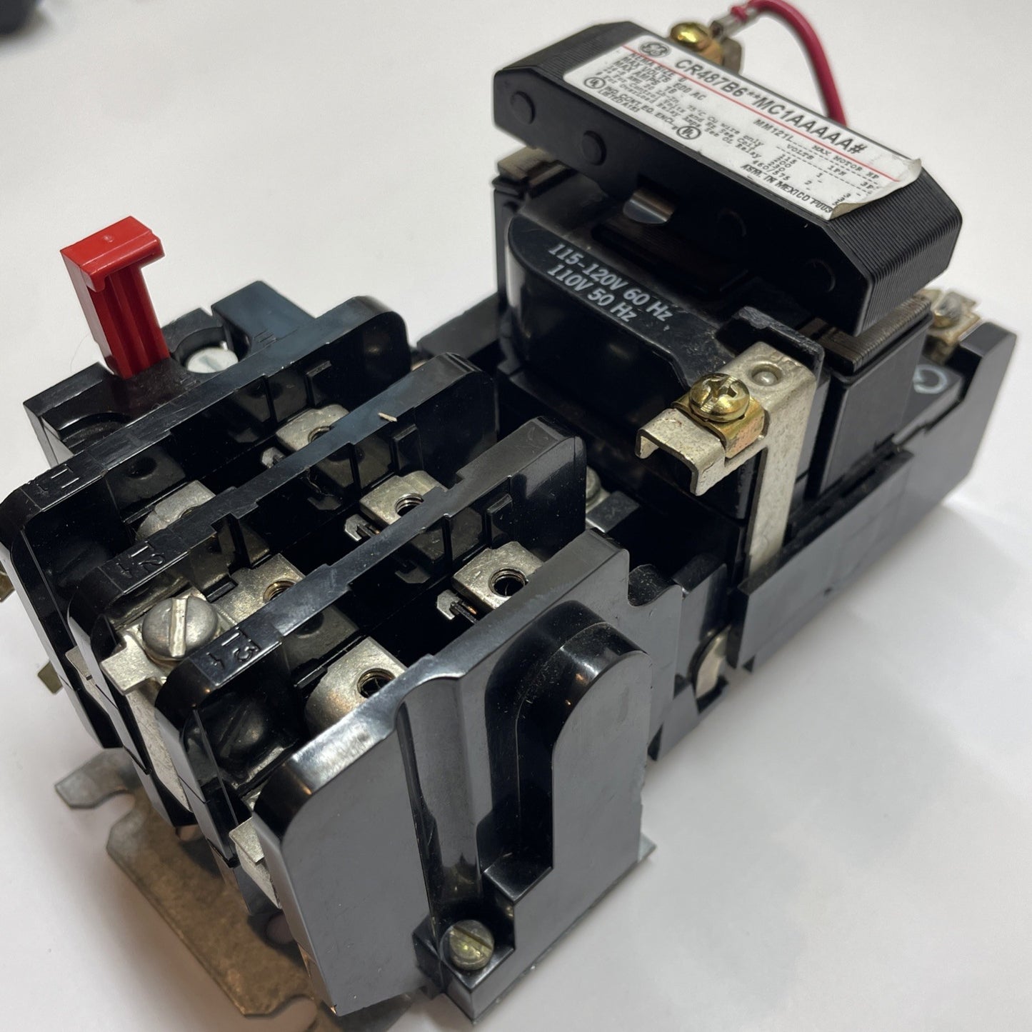 GE NEMA SIZE 0 MOTOR STARTER 120V COIL / CR487B6**MC1AAAAA#
