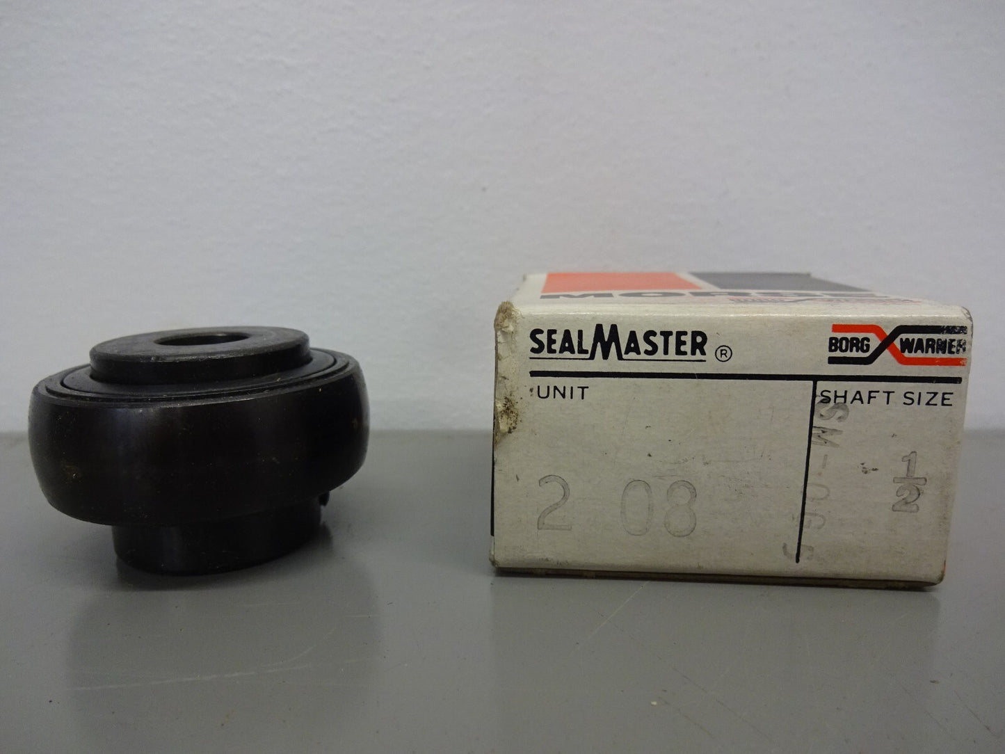 BORG WARNER MORSE 2-08 SEALMASTER 1/2" SHAFT STANDARD DUTY BEARING INSERT / NEW