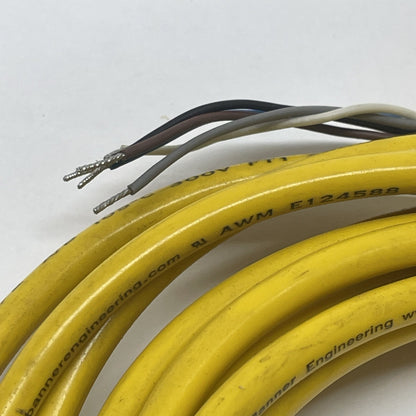 Banner MQDC1-515 / 47812 M12 5-Pin Female Straight Cordset 5 m Yellow