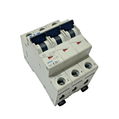 Eaton FAZ-K20/3 20A 3-Pole K-Curve Supplementary Protector