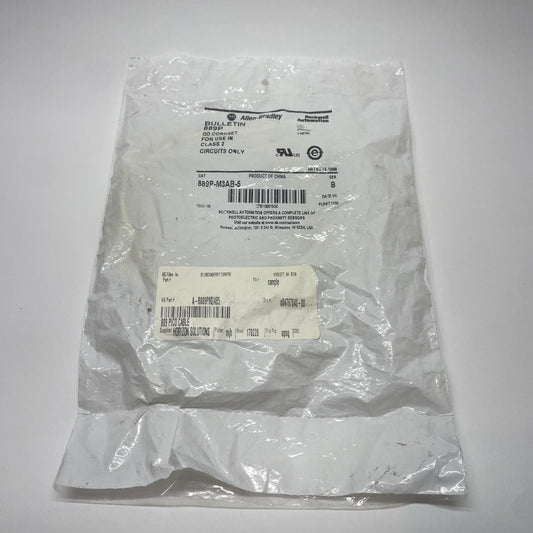 Allen-Bradley 889P-M3AB-5 (5m) 3-Pin Male Straight Pico Cordset Cable