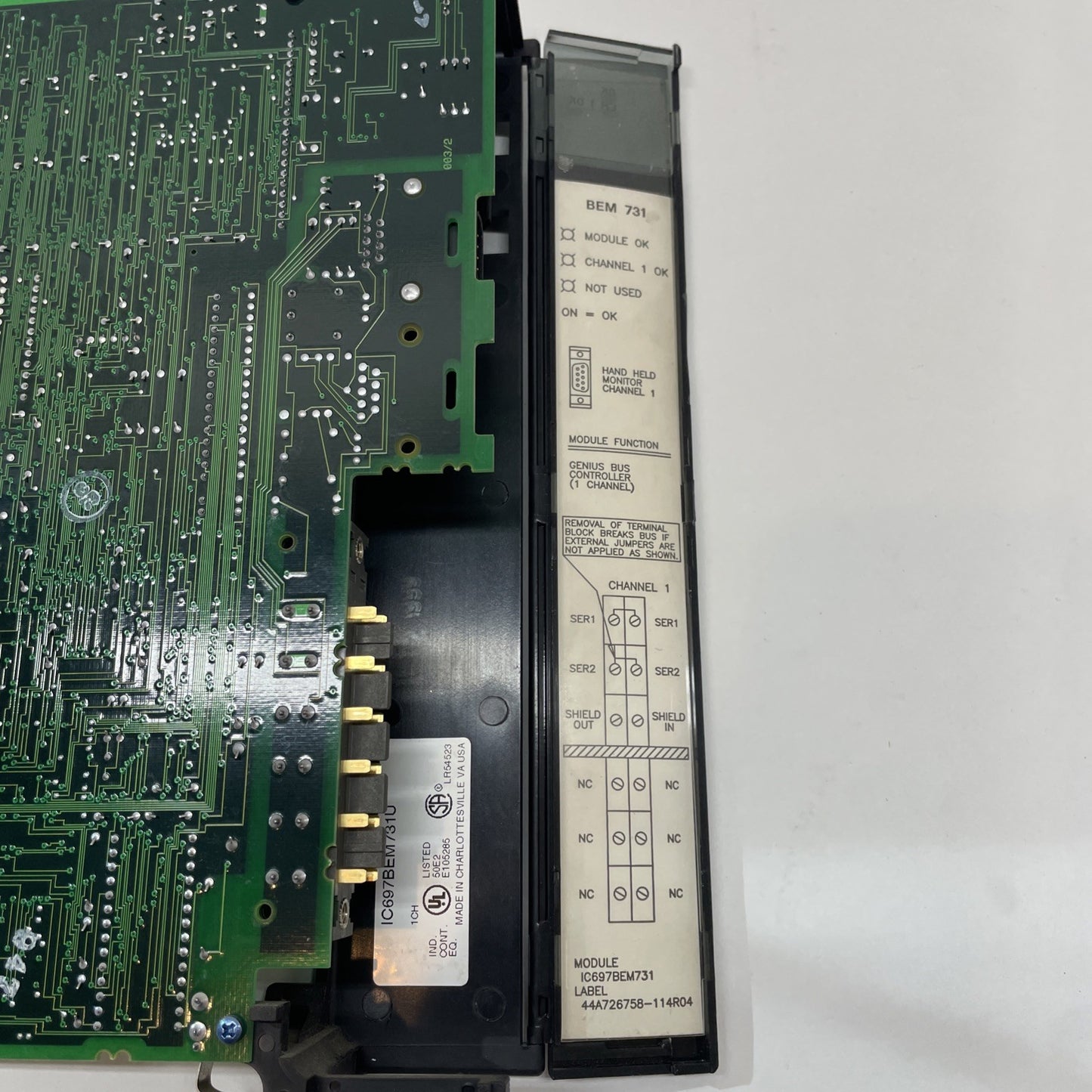 GE Fanuc IC697BEM731U 1 Channel Genius Bus Controller