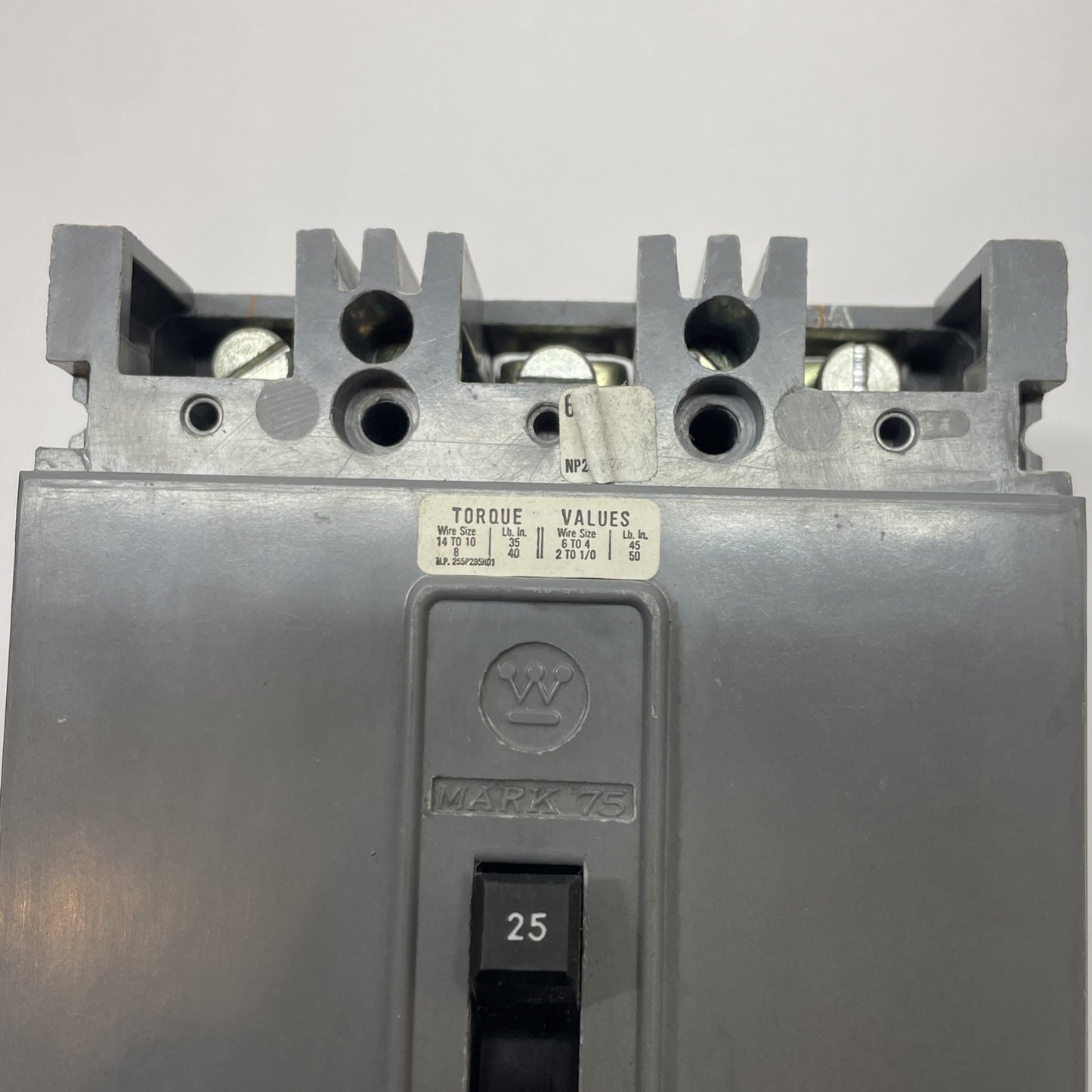 WESTINGHOUSE HFB3190ML 3-Pole 25A 600 VAC Mark 75 Molded Case Circuit Breaker