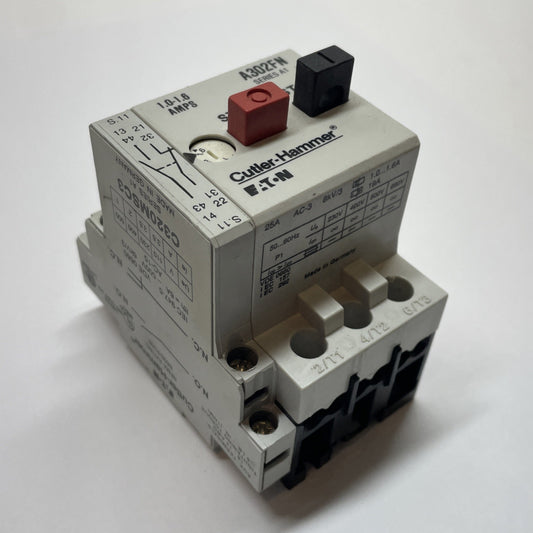 Cutler Hammer A302FN Manual Motor Starter Protector 1.0-1.6A 3-Pole w/ C320MSC3
