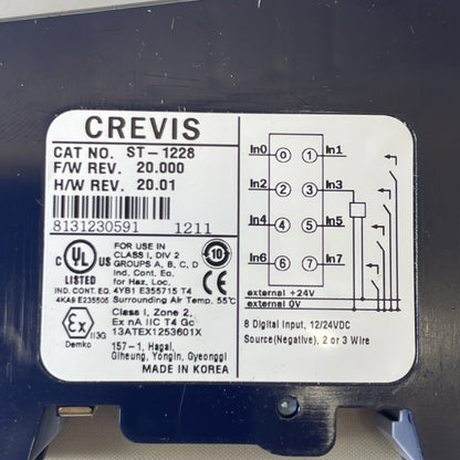 Crevis ST-1228 8-Point Digital Input Module 12-24V