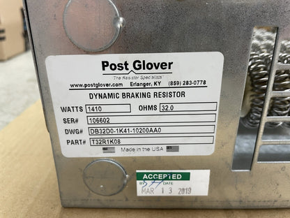 Post Glover T32R1K08 Dynamic Braking Resistor 32Ω 1080W PowerFlex Compatible