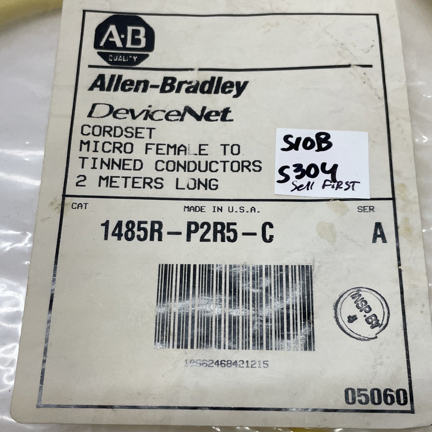 Allen-Bradley 1485R-P2R5-C DeviceNet Thin Media Cordset 2 m