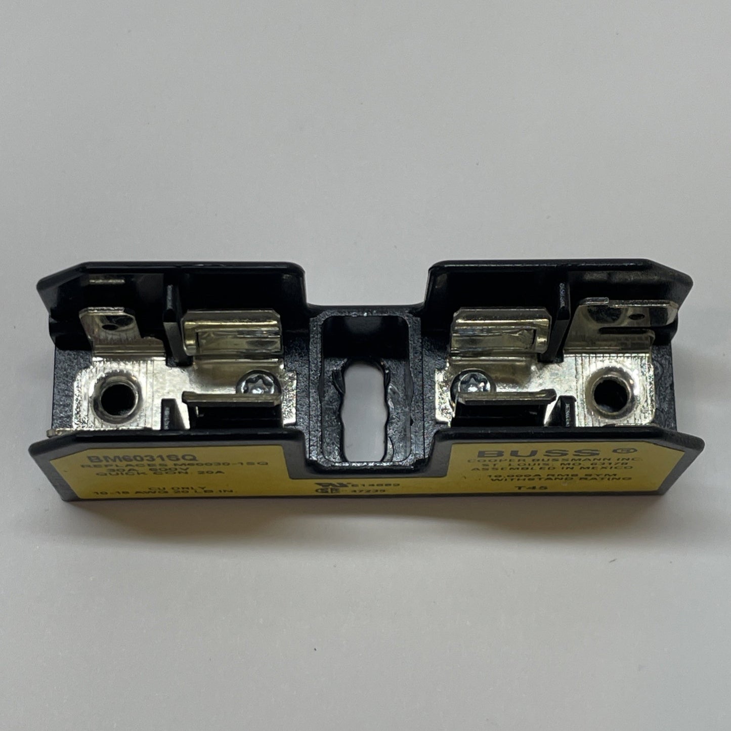 Cooper Bussman BM6031SQ Buss Fuse Block 30A 600V Fuse Holder 1 Pole 10*38mm