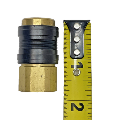 1/4-Inch Brass Female Pneumatic Coupler, Quick Connect Air Compressor Fitting