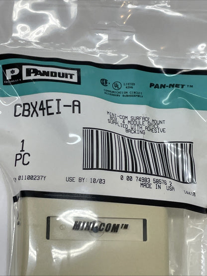 BRAND NEW Panduit CBX4EI-AY Mini-Com 4-Port Surface Mount Box