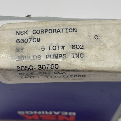 NSK 6307CM Deep Groove Ball Bearing 35×80×21 mm Open Type