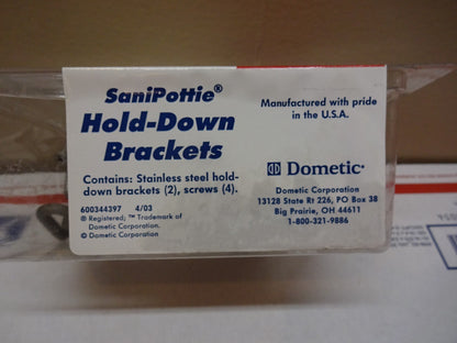 SEALAND DOMETIC 385310018 / SANIPOTTIE HOLD-DOWN BRACKETS 6586 195-6586 / NEW
